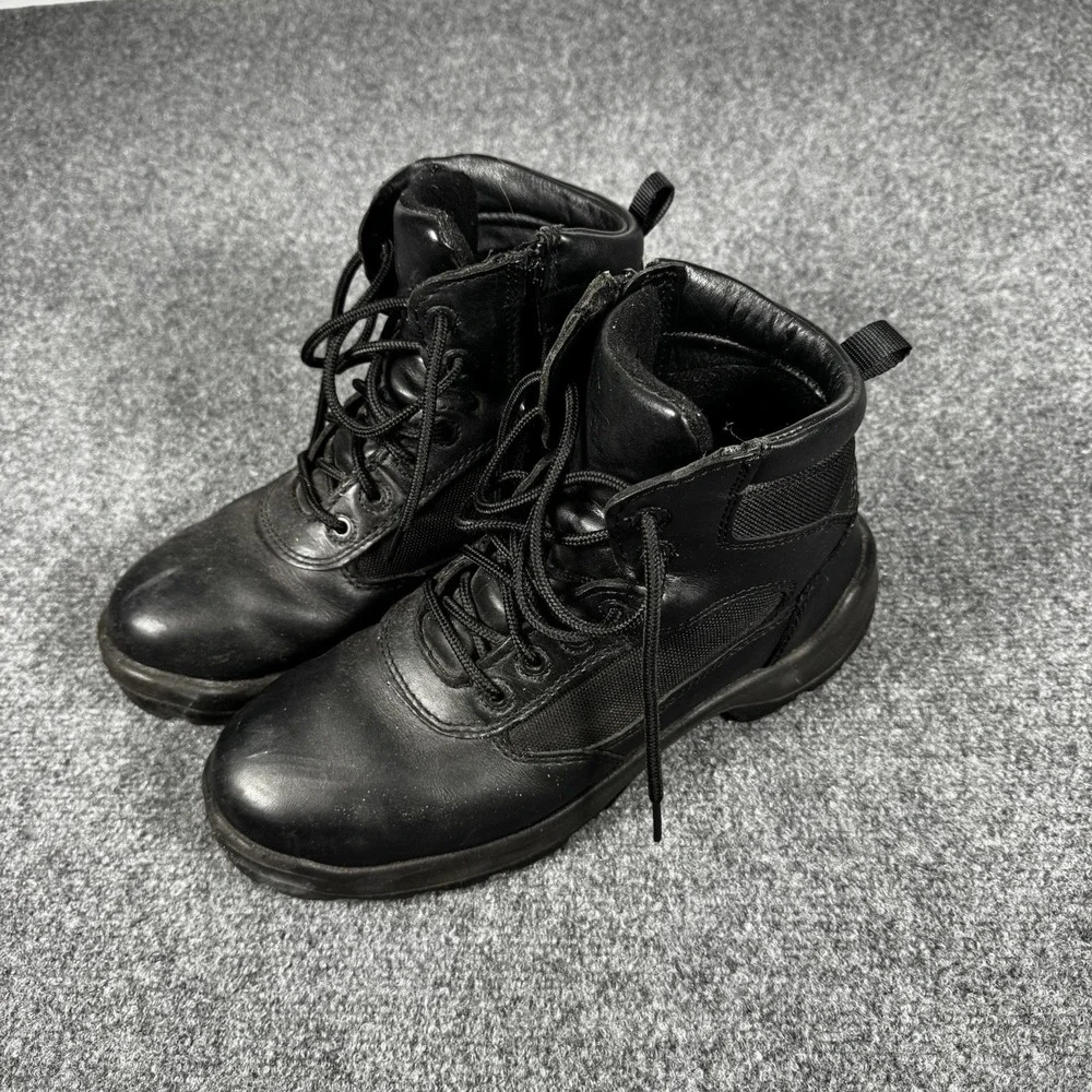 Worx by Red Wing Work Boots Mens Size 9.5 Black Leather Side Zip Soft Toe Shoes